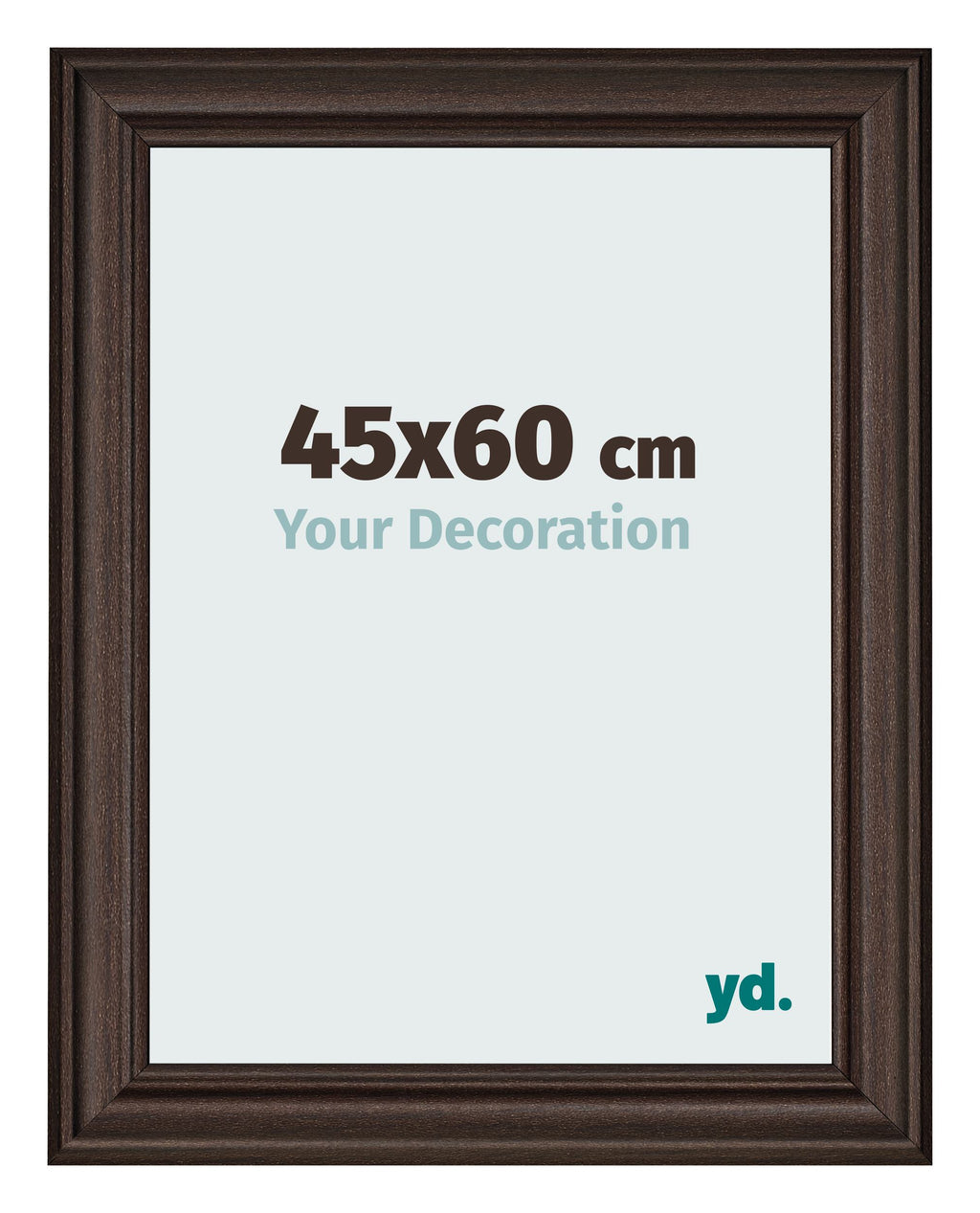 Photo Frame 45x60cm Oak Dark MDF Lazio Front Size | Yourdecoration.com