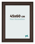 Photo Frame 45x60cm Oak Dark MDF Lazio Front Size | Yourdecoration.com