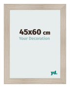 Photo Frame 45x60cm Oak Rustic MDF Pisa Front Size | Yourdecoration.com
