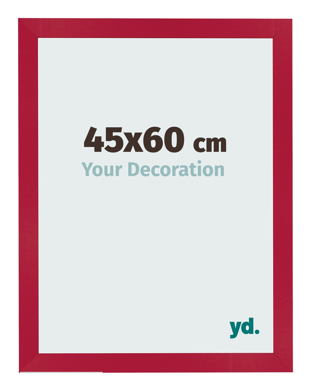 Photo Frame 45x60cm Red MDF Bologna Front Size | Yourdecoration.com