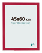 Photo Frame 45x60cm Red MDF Bologna Front Size | Yourdecoration.com