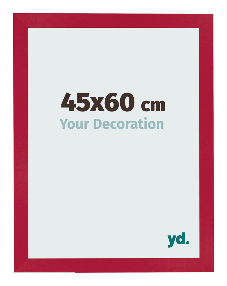 Photo Frame 45x60cm Red MDF Bologna Front Size | Yourdecoration.com