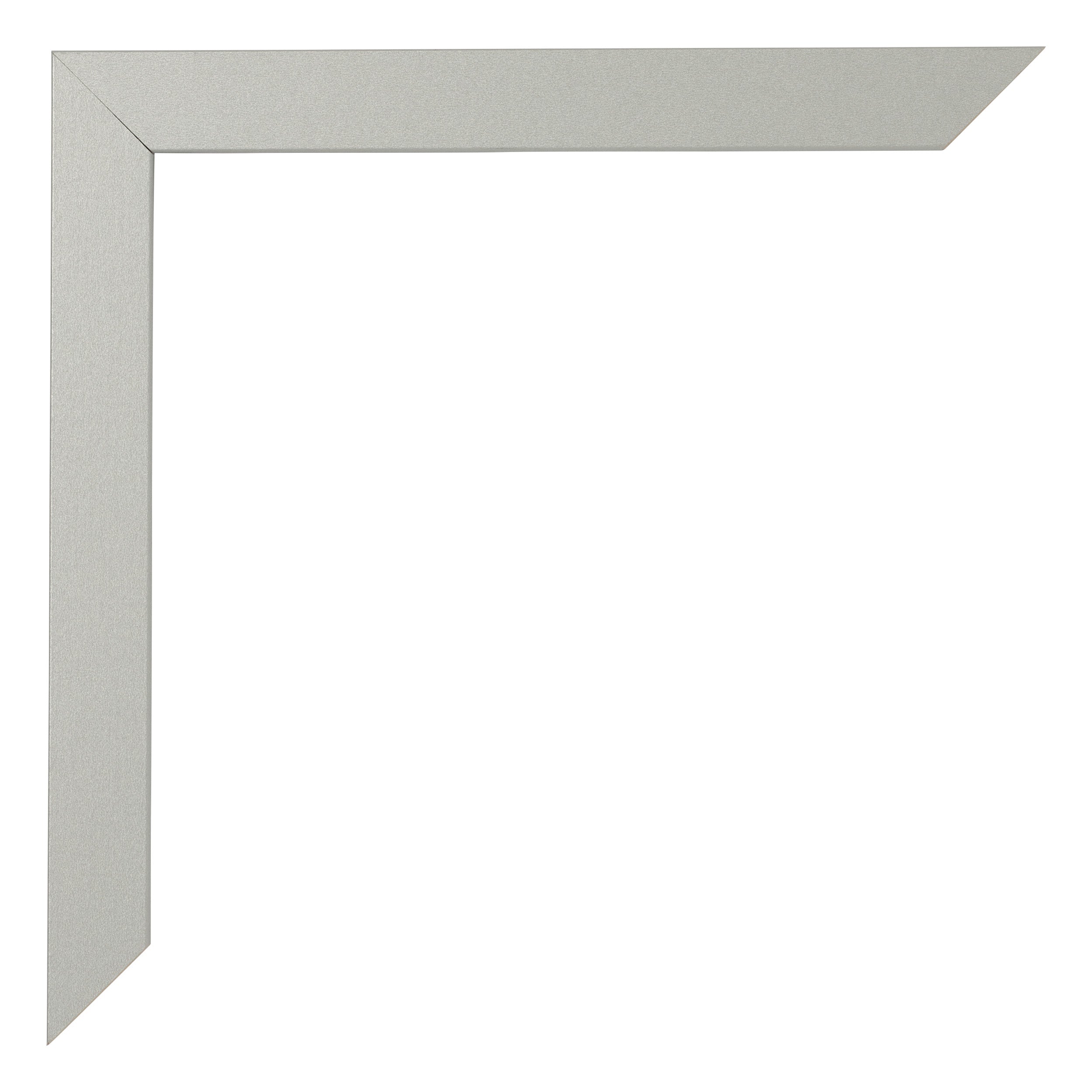 Photo Frame 45x60cm Silver Matte MDF Bologna Detail Corner | Yourdecoration.com