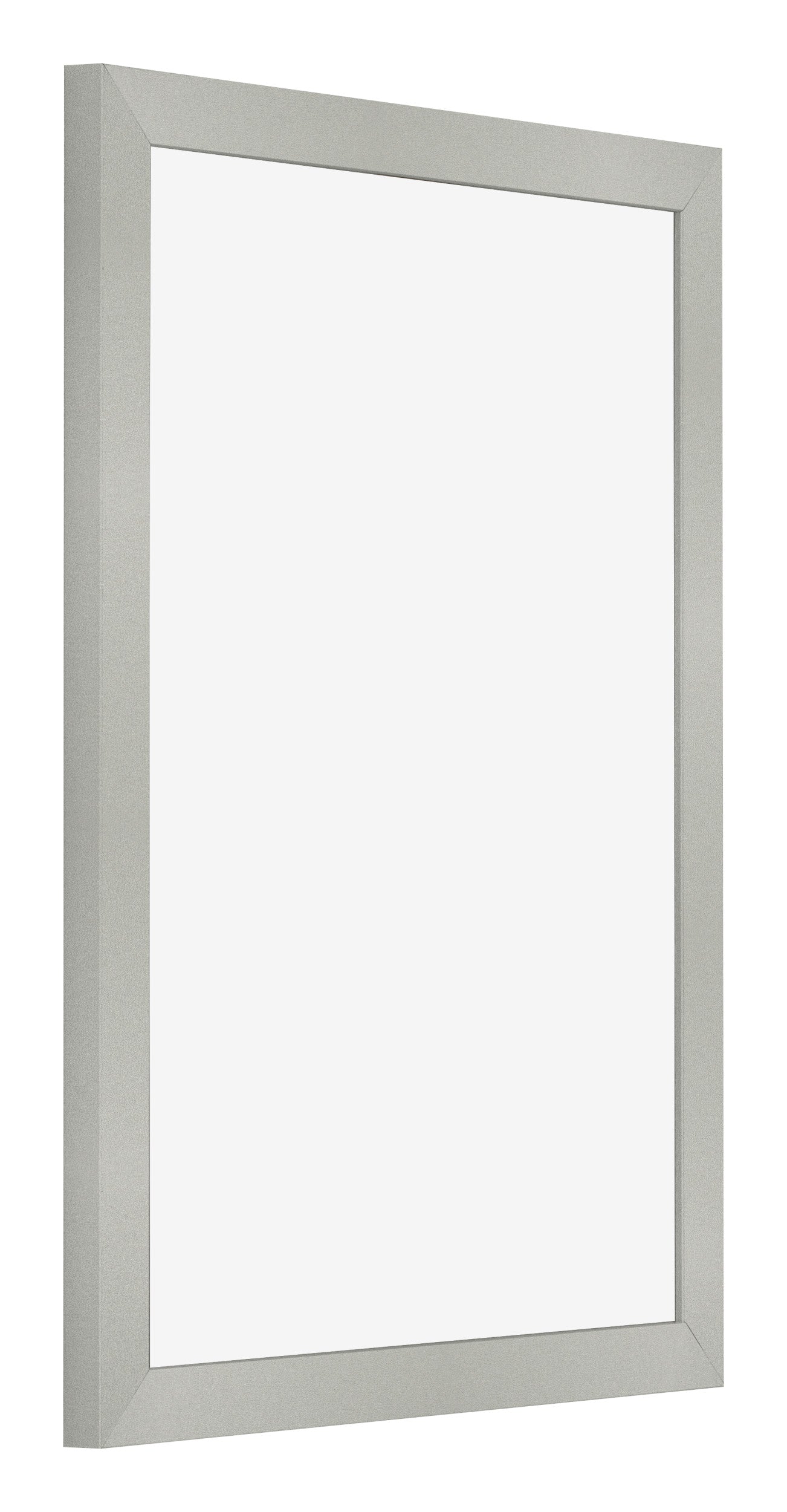 Photo Frame 45x60cm Silver Matte MDF Bologna Front Oblique | Yourdecoration.com