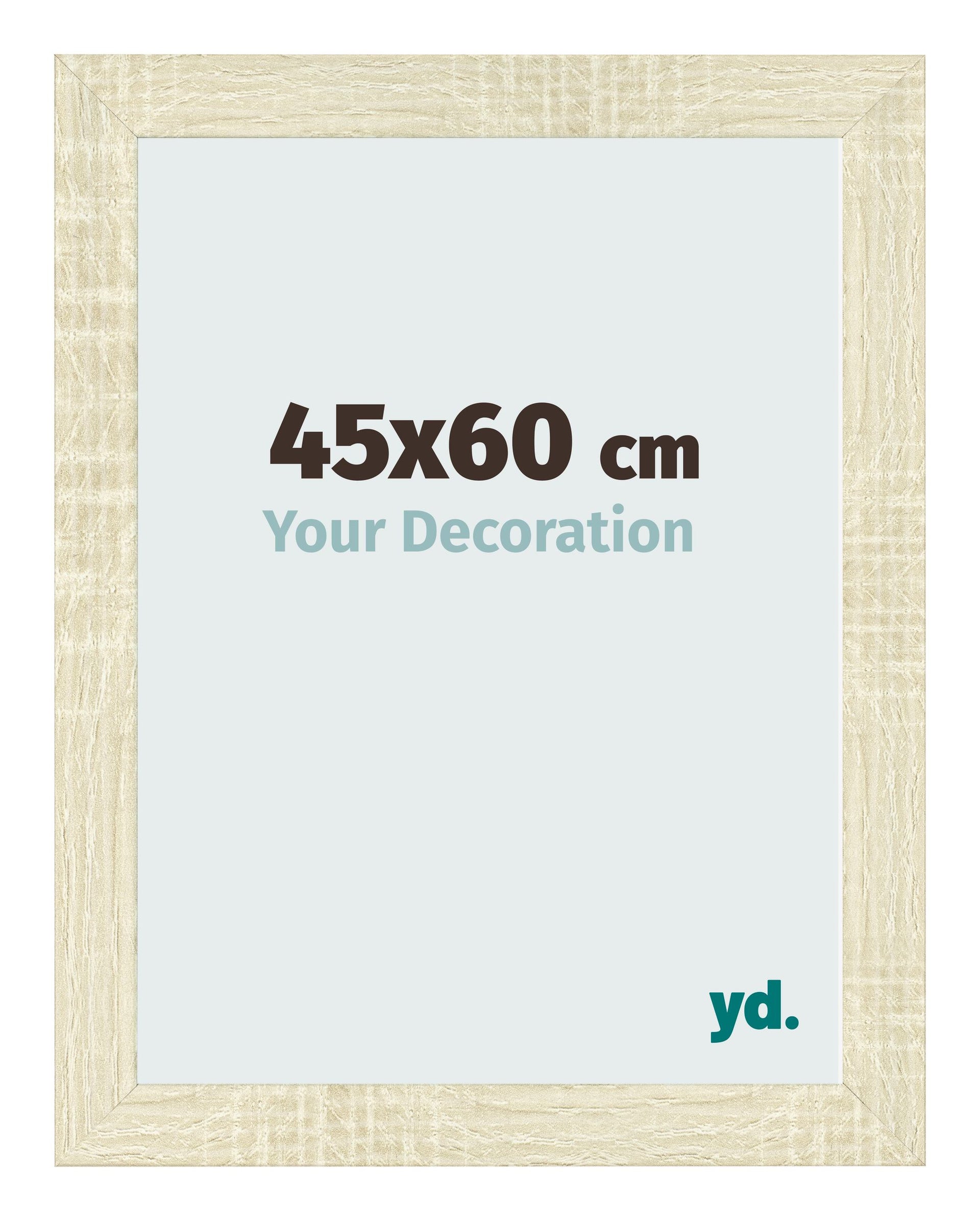 Photo Frame 45x60cm Sonoma Oak MDF Pisa Front Size | Yourdecoration.com