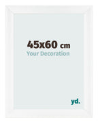 Photo Frame 45x60cm White Vintage MDF Pisa Front Size | Yourdecoration.com