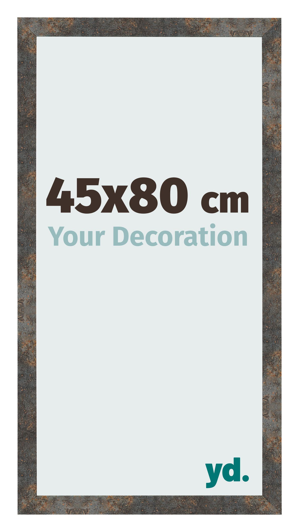 Photo Frame 45x80 cm Oxidized Metal MDF Bologna Front Size | Yourdecoration.com