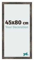 Photo Frame 45x80 cm Oxidized Metal MDF Bologna Front Size | Yourdecoration.com