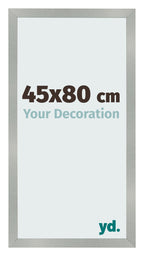 Photo Frame 45x80cm Aluminum Brushed MDF Bologna Front Size | Yourdecoration.com