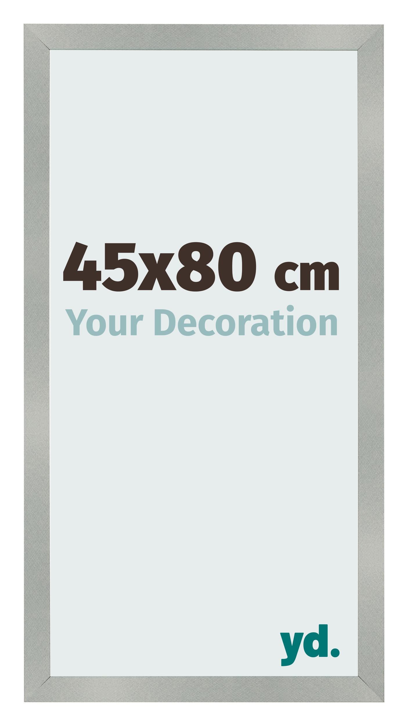 Photo Frame 45x80cm Aluminum Brushed MDF Bologna Front Size | Yourdecoration.com