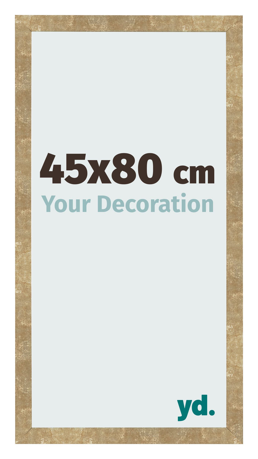 Photo Frame 45x80cm Gold Antique MDF Bologna Front Size | Yourdecoration.com