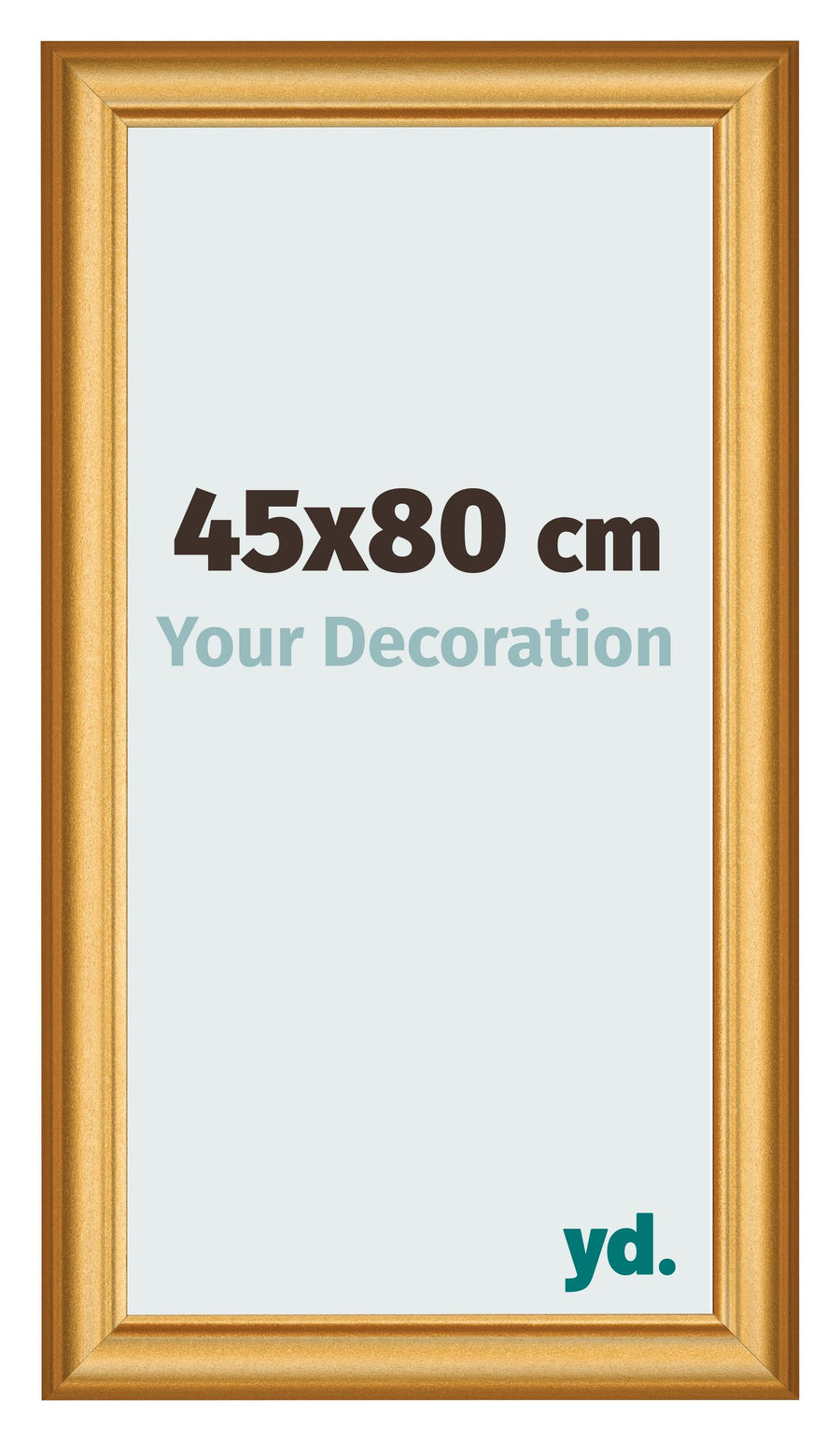 Photo Frame 45x80cm Gold Matte MDF Lazio Front Size | Yourdecoration.com