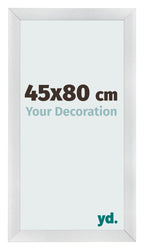 Photo Frame 45x80cm Silver Black Swept MDF Pisa Front Size | Yourdecoration.com