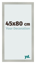 Photo Frame 45x80cm Silver Matte MDF Bologna Front Size | Yourdecoration.com