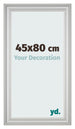 Photo Frame 45x80cm Silver Matte MDF Lazio Front Size | Yourdecoration.com