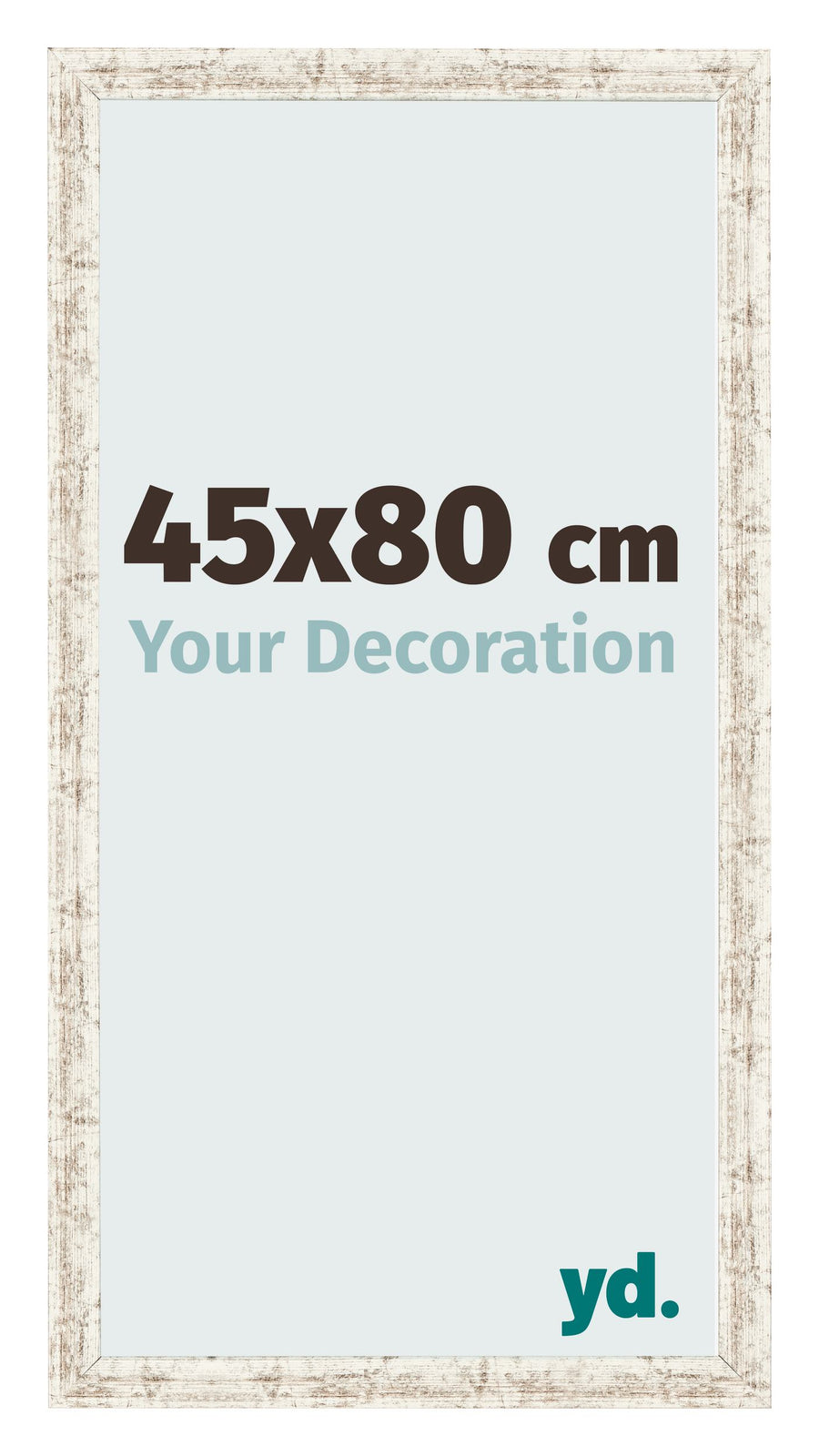 Photo Frame 45x80cm White Vintage MDF Bologna Front Size | Yourdecoration.com
