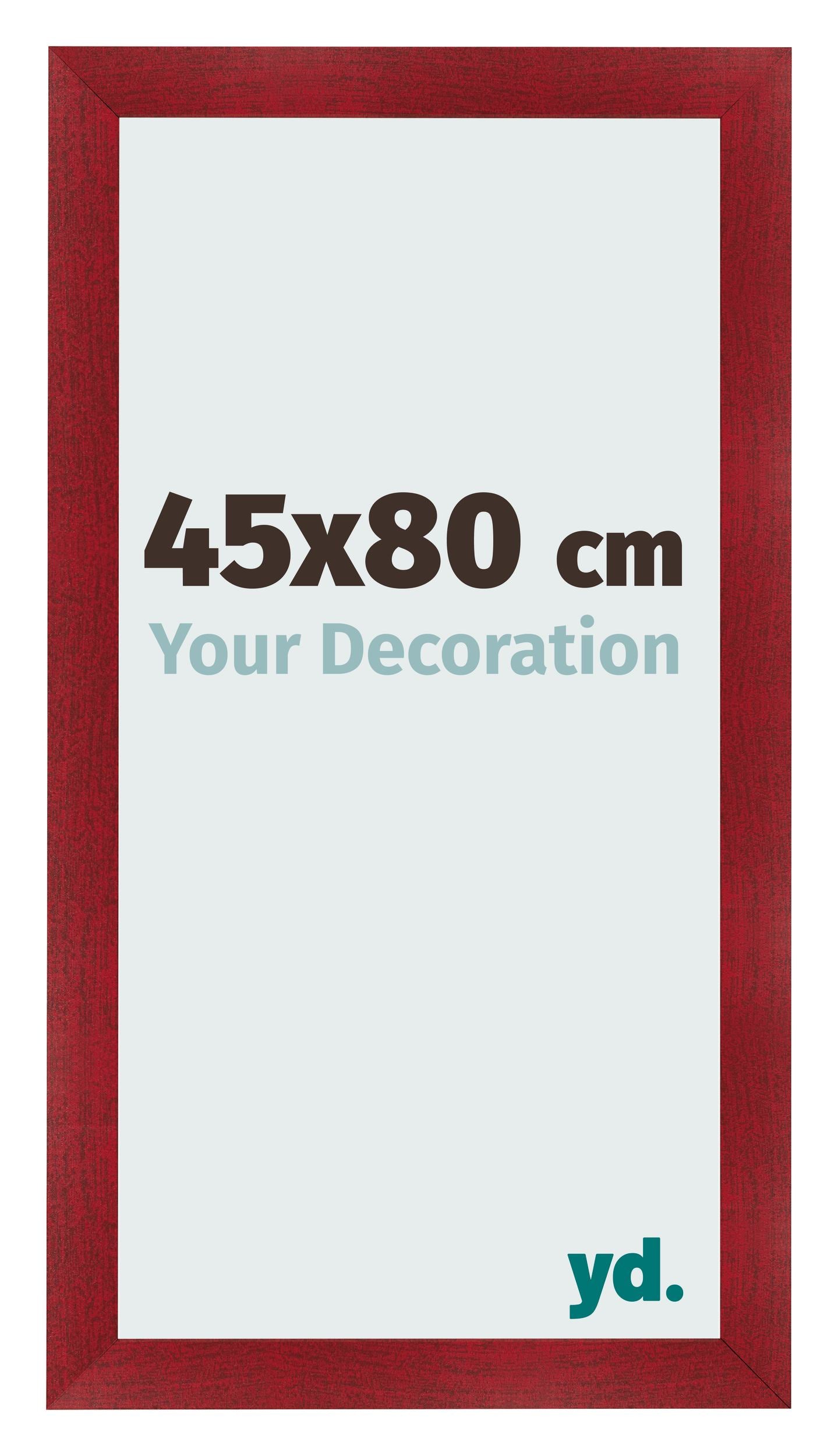 Photo Frame 45x80cm Wine Red Swept MDF Pisa Front Size | Yourdecoration.com