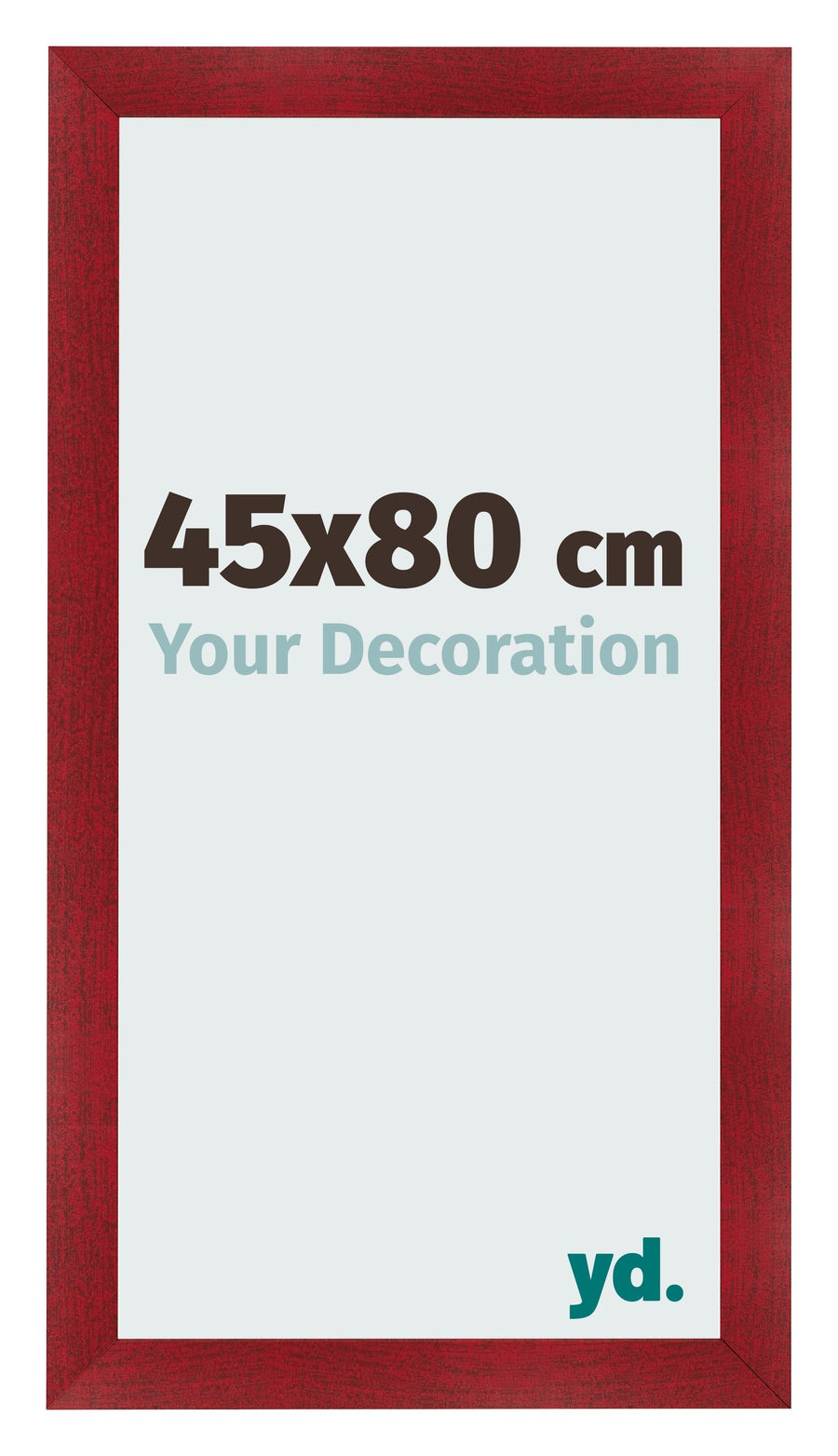 Photo Frame 45x80cm Wine Red Swept MDF Pisa Front Size | Yourdecoration.com