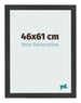 Photo Frame 46x61 cm Black Matte MDF Bologna Front Size | Yourdecoration.com