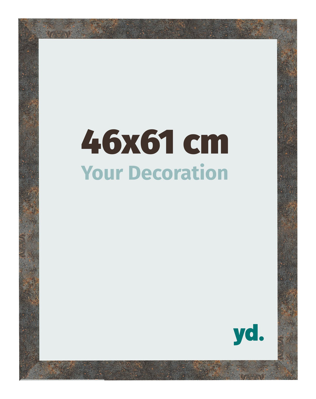 Photo Frame 46x61 cm Oxidized Metal MDF Bologna Front Size | Yourdecoration.com