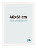 Photo Frame 46x61 cm White High Gloss MDF Bologna Front Size | Yourdecoration.com