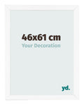 Photo Frame 46x61 cm White Matte MDF Bologna Front Size | Yourdecoration.com