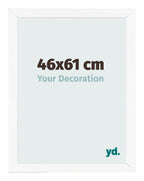 Photo Frame 46x61 cm White Matte MDF Bologna Front Size | Yourdecoration.com