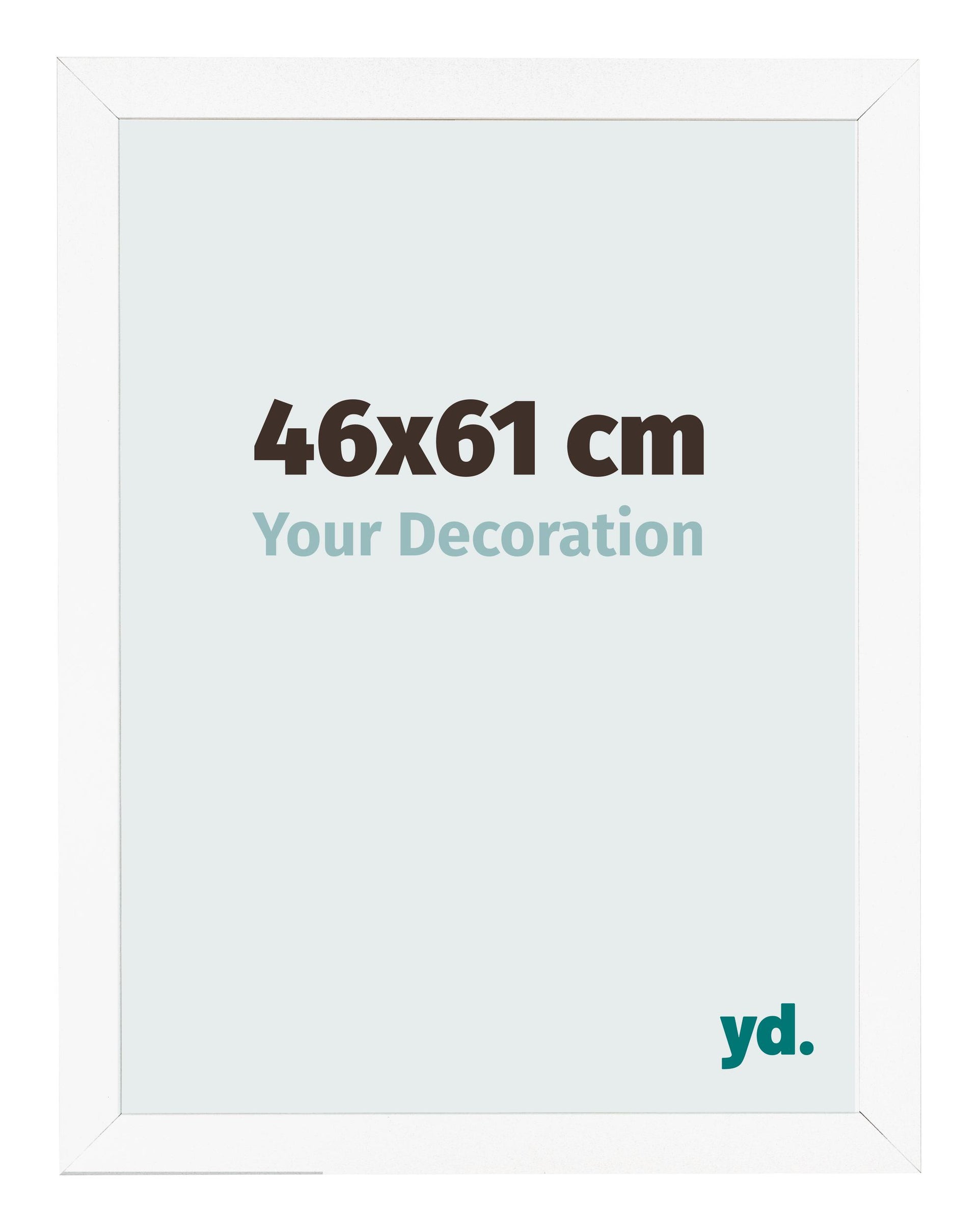 Photo Frame 46x61 cm White Matte MDF Bologna Front Size | Yourdecoration.com