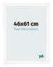Photo Frame 46x61 cm White Matte MDF Bologna Front Size | Yourdecoration.com