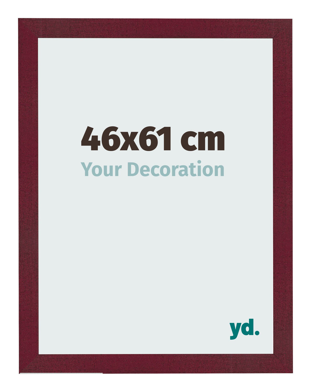 Photo Frame 46x61 cm Wine Red Swept MDF Bologna Front Size | Yourdecoration.com