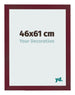 Photo Frame 46x61 cm Wine Red Swept MDF Bologna Front Size | Yourdecoration.com