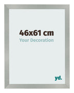 Photo Frame 46x61cm Aluminum Brushed MDF Bologna Front Size | Yourdecoration.com