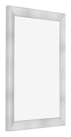 Photo Frame 46x61cm Aluminum Brushed MDF Pisa Front Oblique | Yourdecoration.com
