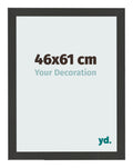 Photo Frame 46x61cm Black Woodgrain MDF Bologna Front Size | Yourdecoration.com