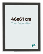 Photo Frame 46x61cm Black Woodgrain MDF Bologna Front Size | Yourdecoration.com