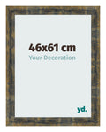 Photo Frame 46x61cm Blue Gold Melange MDF Pisa Front Size | Yourdecoration.com