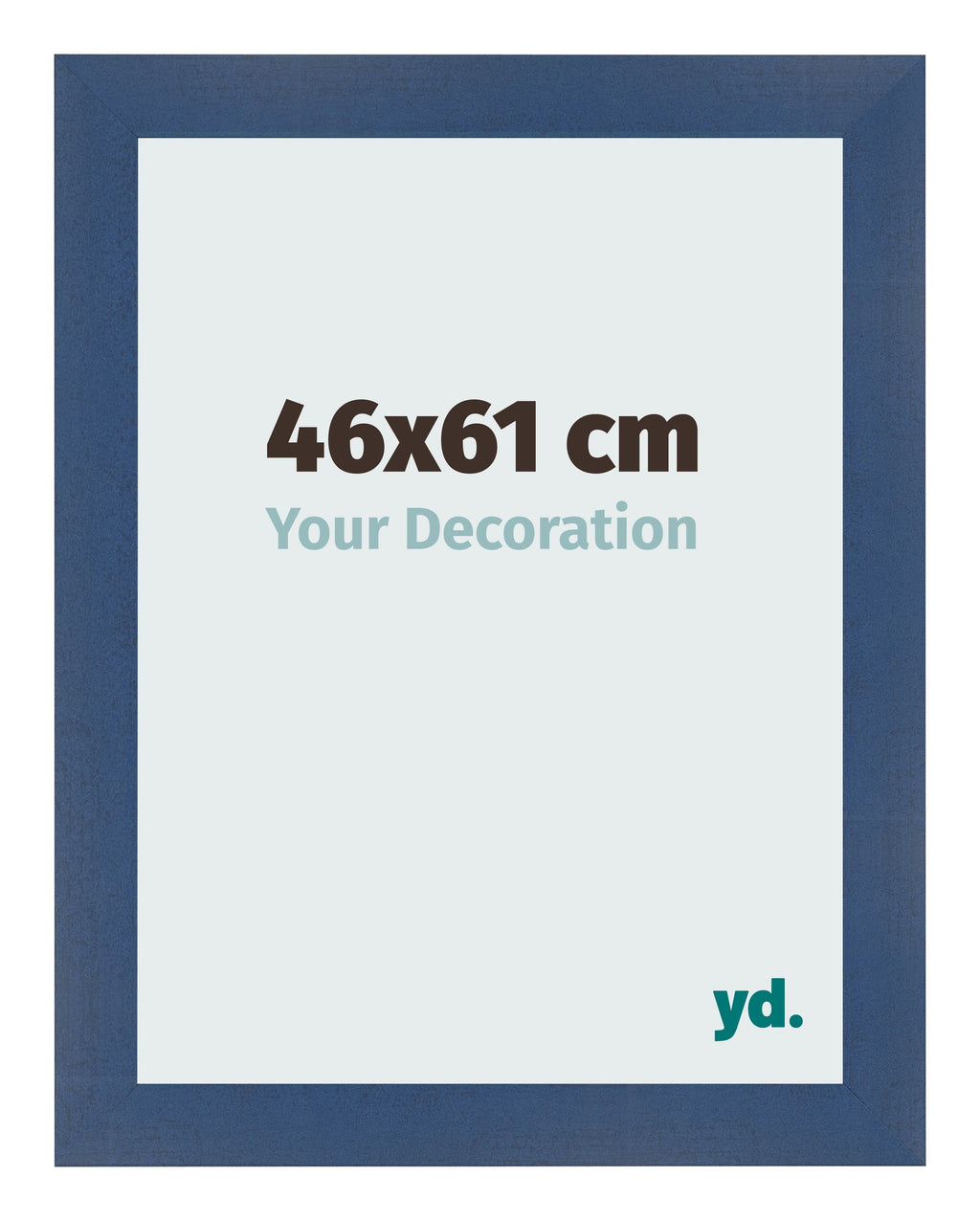 Photo Frame 46x61cm Dark Blue Swept MDF Pisa Front Size | Yourdecoration.com