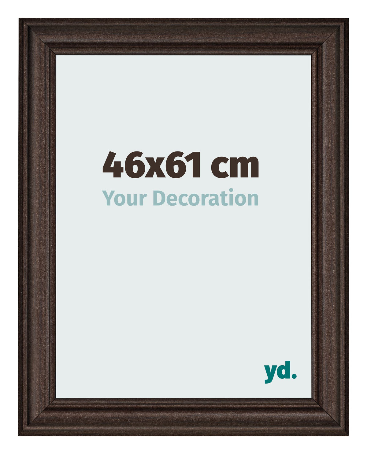 Photo Frame 46x61cm Oak Dark MDF Lazio Front Size | Yourdecoration.com