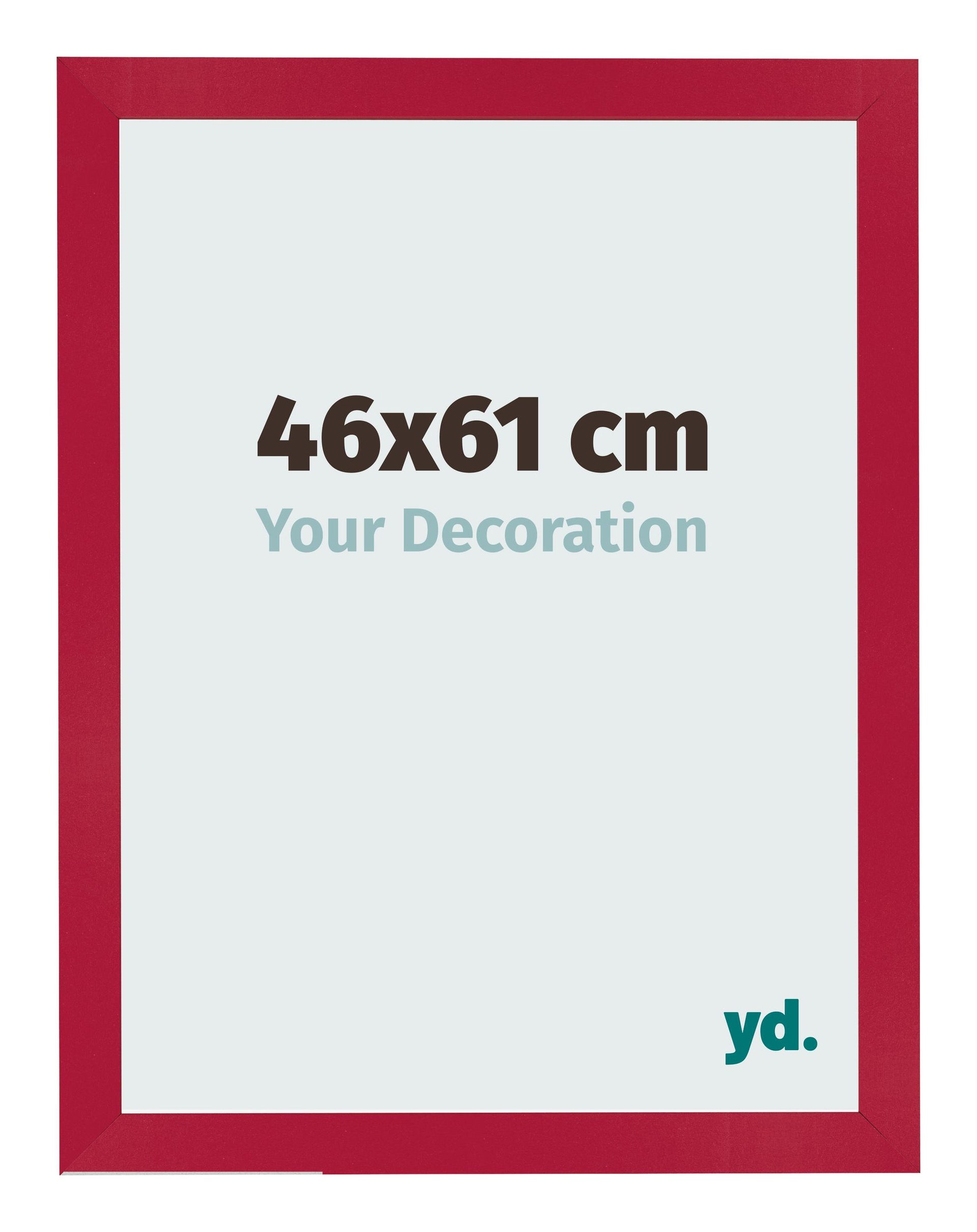 Photo Frame 46x61cm Red MDF Bologna Front Size | Yourdecoration.com