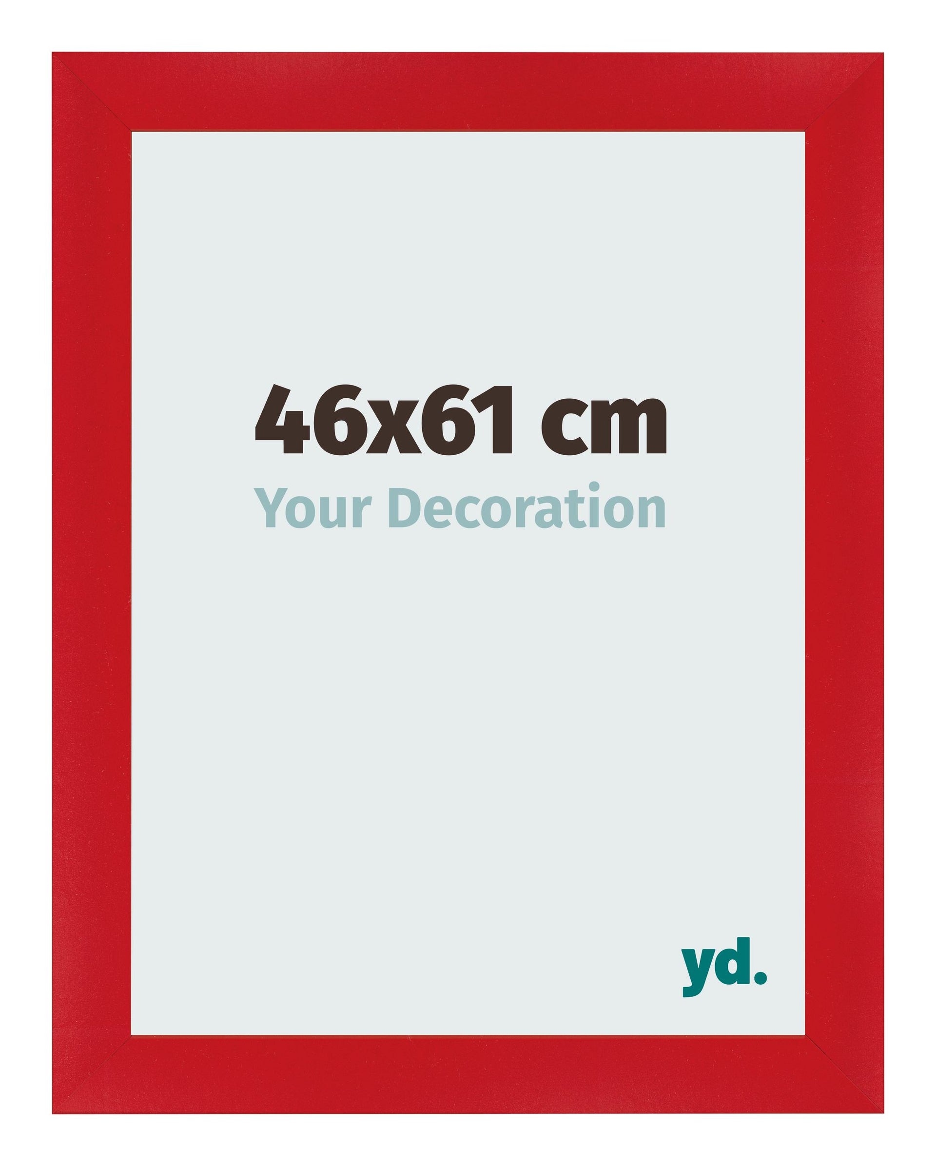 Photo Frame 46x61cm Red MDF Pisa Front Size | Yourdecoration.com
