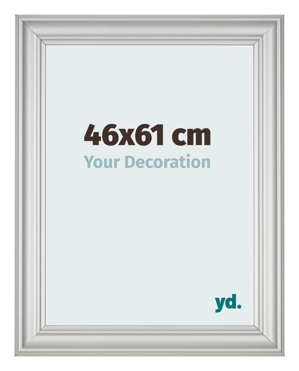 Photo Frame 46x61cm Silver Matte MDF Lazio Front Size | Yourdecoration.com