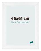 Photo Frame 46x61cm White Vintage MDF Pisa Front Size | Yourdecoration.com