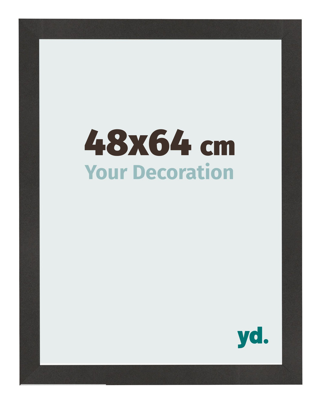 Photo Frame 48x64 cm Black Matte MDF Bologna Front Size | Yourdecoration.com