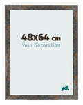 Photo Frame 48x64 cm Oxidized Metal MDF Bologna Front Size | Yourdecoration.com