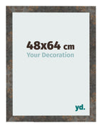 Photo Frame 48x64 cm Oxidized Metal MDF Bologna Front Size | Yourdecoration.com