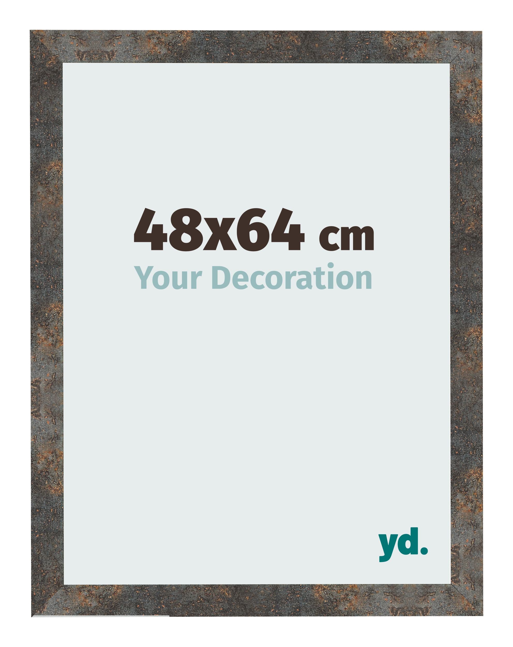 Photo Frame 48x64 cm Oxidized Metal MDF Bologna Front Size | Yourdecoration.com