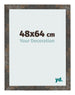 Photo Frame 48x64 cm Oxidized Metal MDF Bologna Front Size | Yourdecoration.com