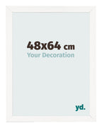 Photo Frame 48x64 cm White High Gloss MDF Bologna Front Size | Yourdecoration.com