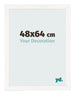 Photo Frame 48x64 cm White High Gloss MDF Bologna Front Size | Yourdecoration.com