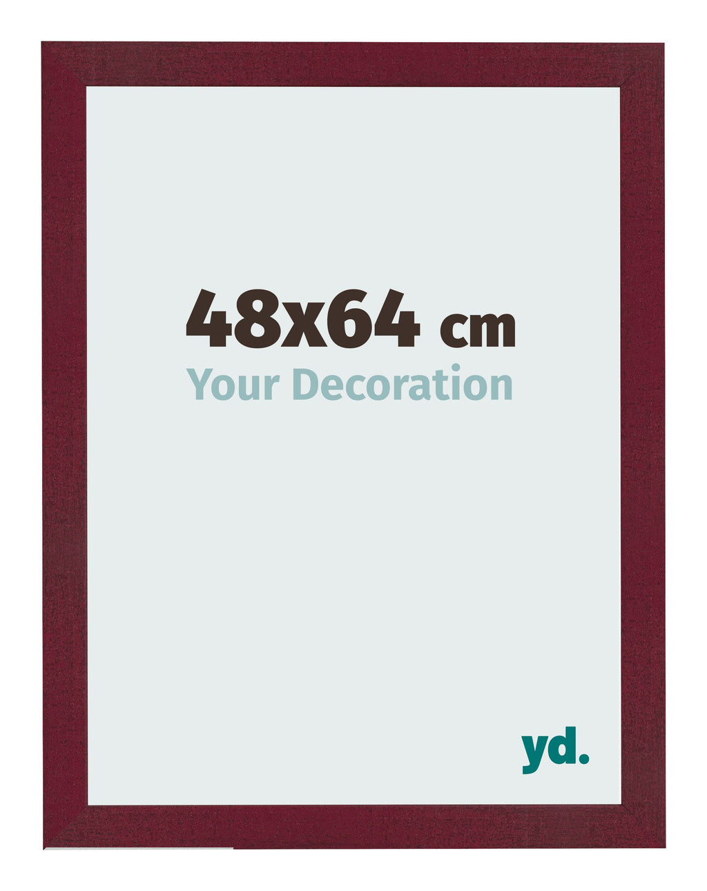 Photo Frame 48x64 cm Wine Red Swept MDF Bologna Front Size | Yourdecoration.com